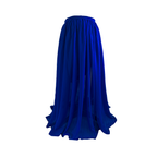 Jupe longue fluide en mousseline