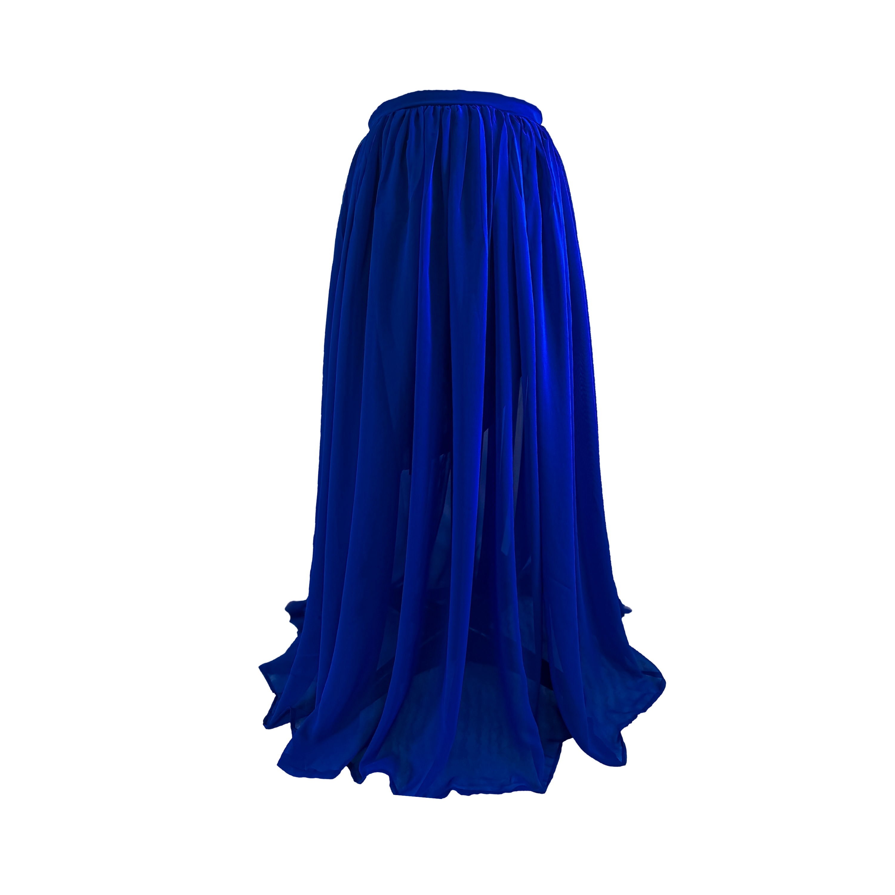 Jupe longue fluide en mousseline